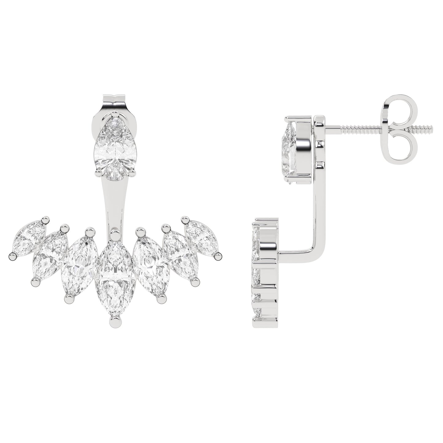 Marquise Jacket Earring