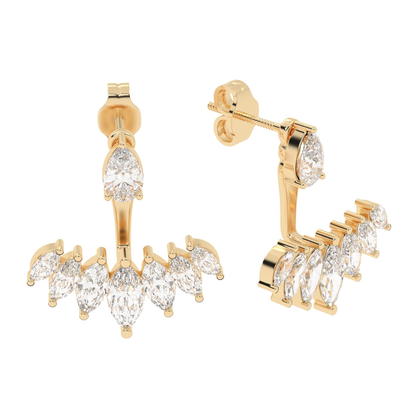 Marquise Jacket Earring